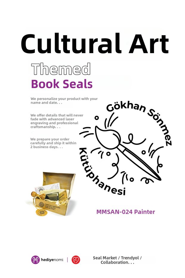 Mühürmarket > Painter Culture Art Book Seal - Ex-Libris - Book Stamp > Mmsan-024