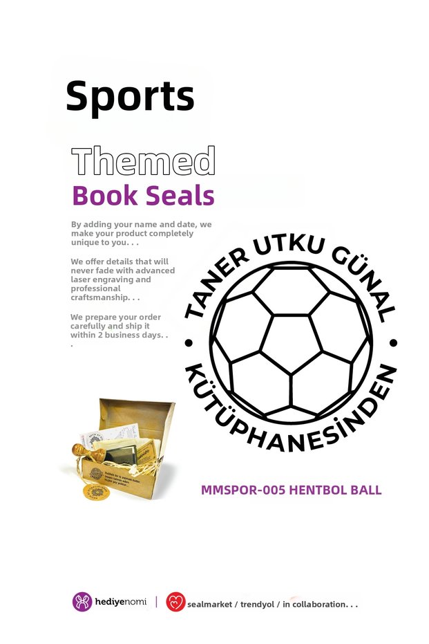 Mühürmarket > Handball Ball Sports Book Seal - Ex-Libris - Book Stamp > Mmspor-005