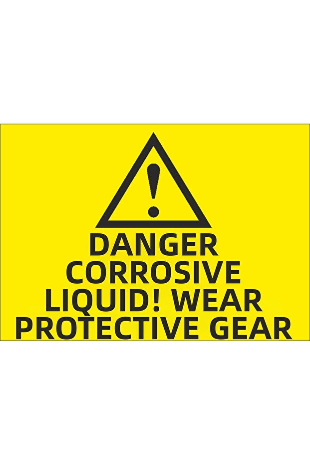 21X30 cm Composite Occupational Safety Warning Sign – Caution, Prohibition, and Ban Sign - Uyr1097