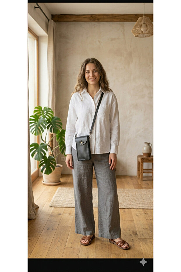Real Leather Phone Holder/Bag (17Cmx10Cmx4Cm)
