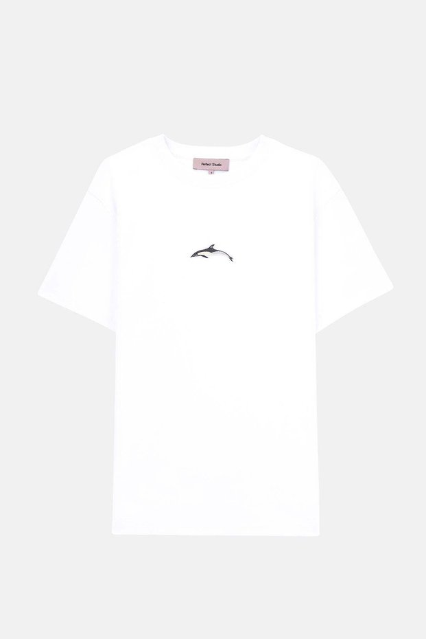 Тениска Dolphin Premium - бяла