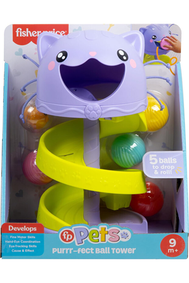 Fisher Price Infant Kitty Ball Tower (HTW92) - 1