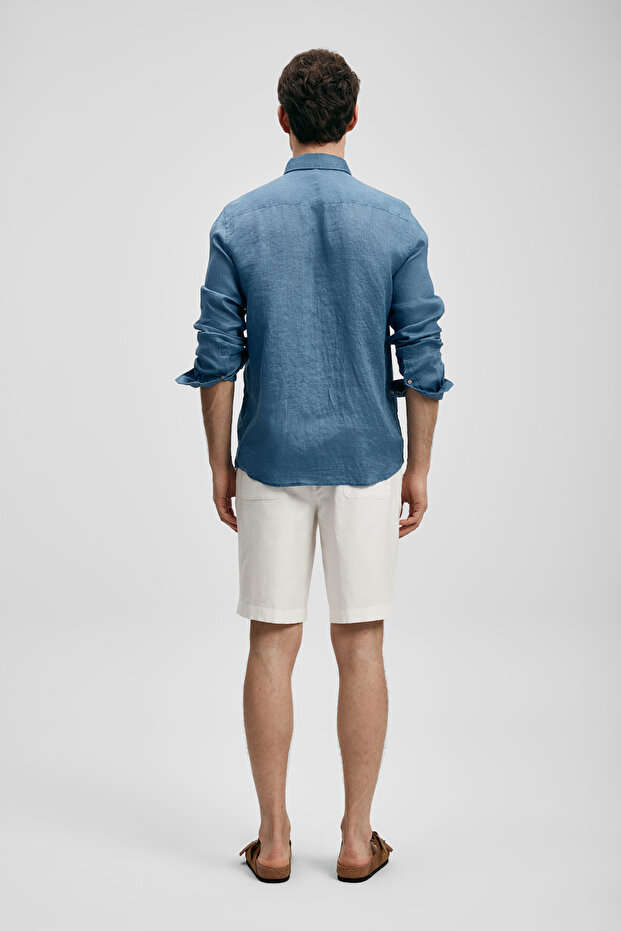 Cămașă Pitaya pentru bărbați in Comfort Fit Indigo - 6