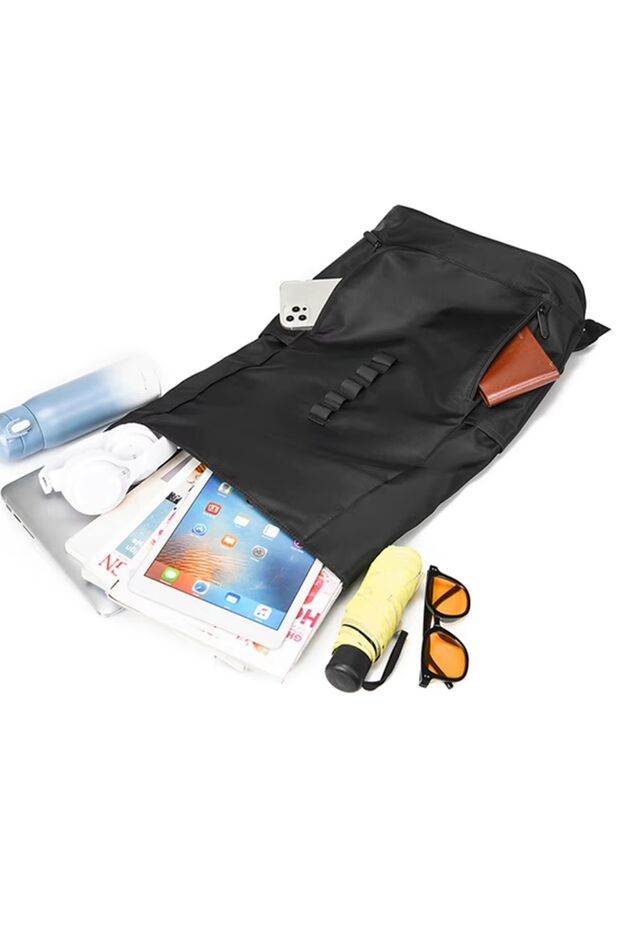 Rucsac negru cu mai multe compartimente - 2