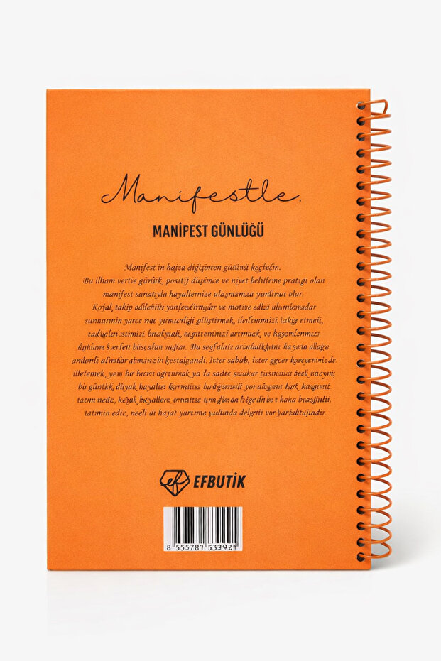 Orange Manifest Notebook - 3