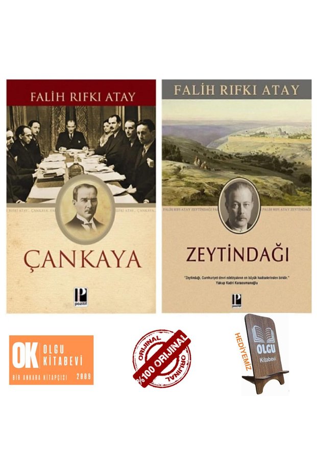 Çankaya - Zeytindağı / 2 Kitap Takım - Falih Rıfkı Atay TELEFON TUTUCU HEDİYE