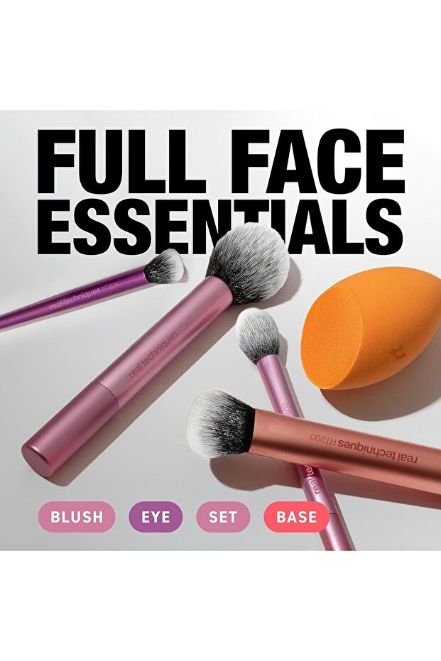 مجموعة فرش مكياج أساسية للاستخدام اليومي، لتحسين مظهر العين، ومنح قاعدة مكياج مثالية، 17 قطعة - 3