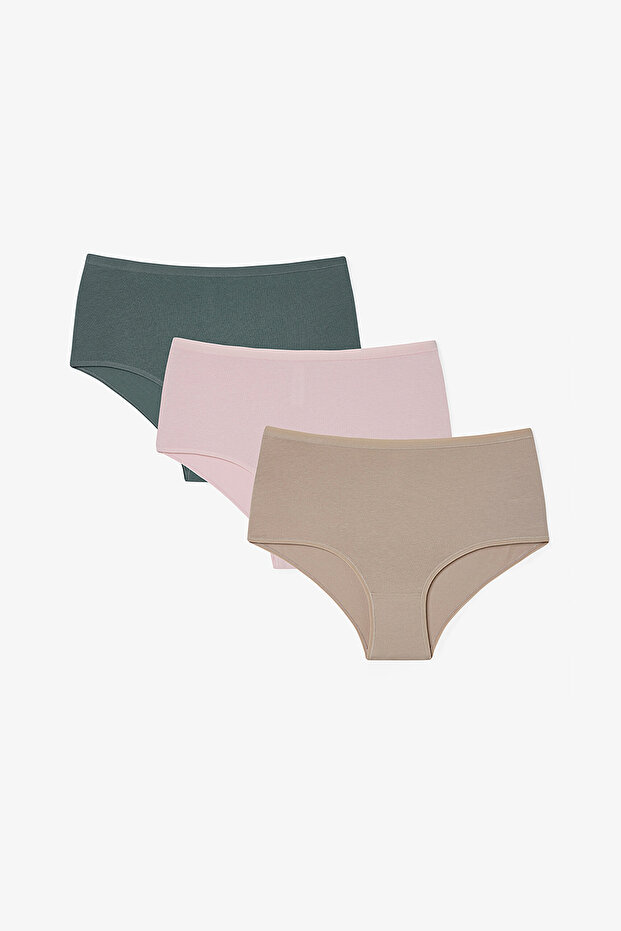 Mix High Waist Cotton 3-pack Briefs