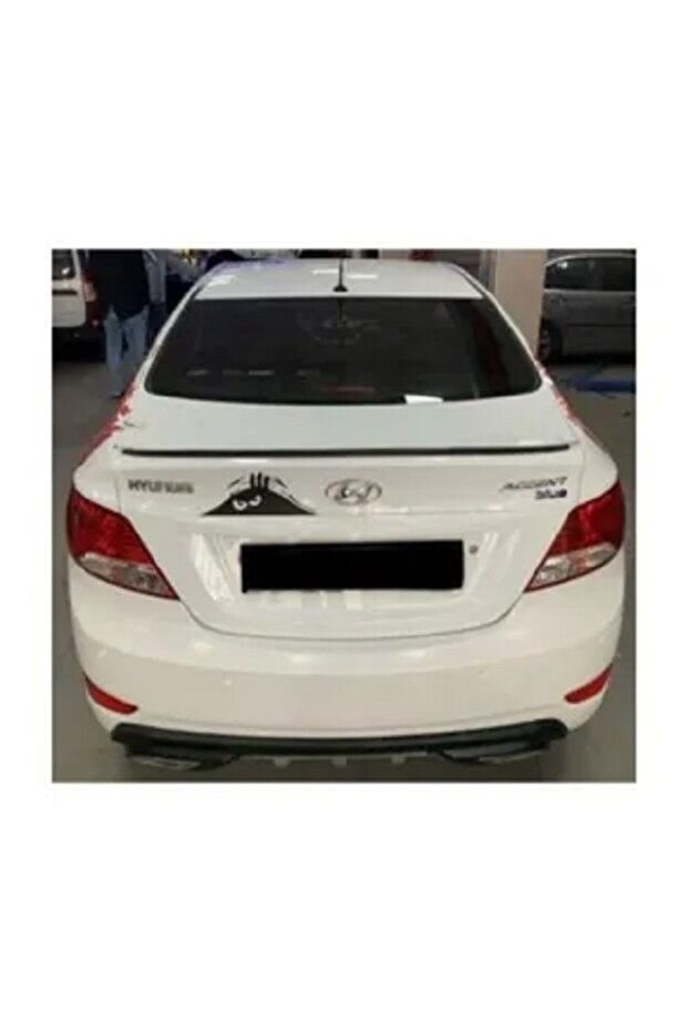Spoiler Hyundai Accent Blue Trunk Top Streamer - Spoiler Pianoblack - Gloss Black Hyundaiblue-115
