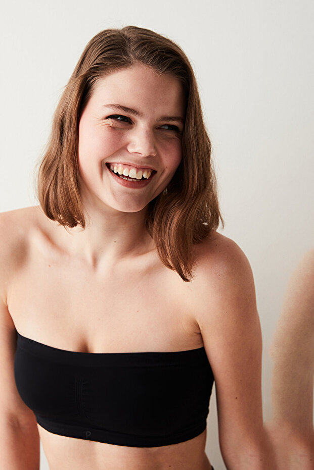 Black Nu Basic Strapless Bra - 2