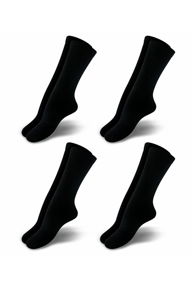 Premium Black Color Towel Sole Socket Sports Socks-4528-SYH-35-38
