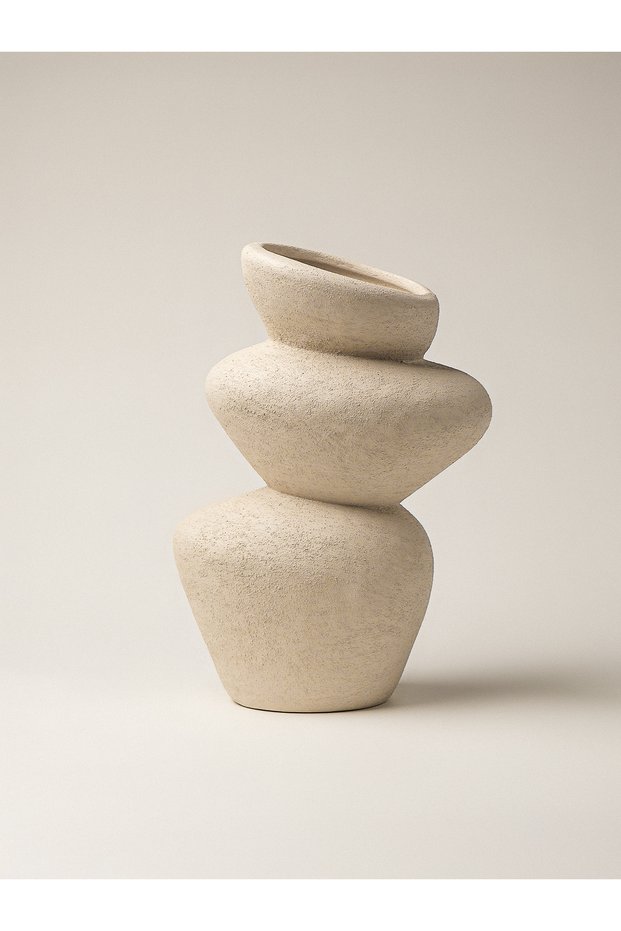 Varnis Dokulu Vazo (23X8 CM)
