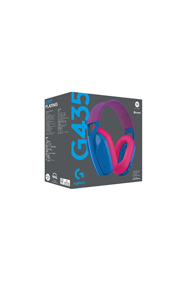 Casti G435 Lightspeed Wireless Gaming Albastru/Roz - PC - 2