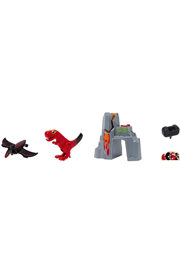 Active volcano with dinosaurs (36092) - 5