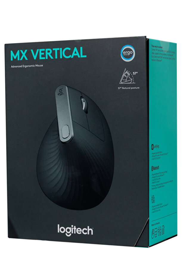 Mouse MX Vertical Advanced Ergonomic Graphite Black - 1