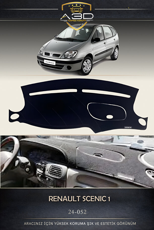 Renault Scenic 1 - Front Chest Panel Torpedo Protection Carpet A3D/3D