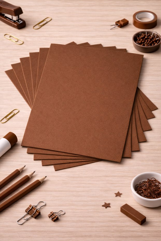 Brown Colored Eva Sponge 50X70 cm 10 Pack 1.5 mm