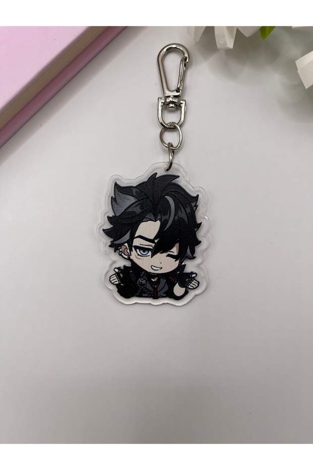 Genshin Impact Game Wriothesley Game Keychain \ Bag Ornament