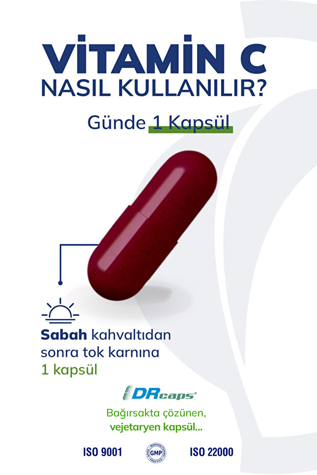 Vitamin C - 30 Bitkisel Kapsül - 4