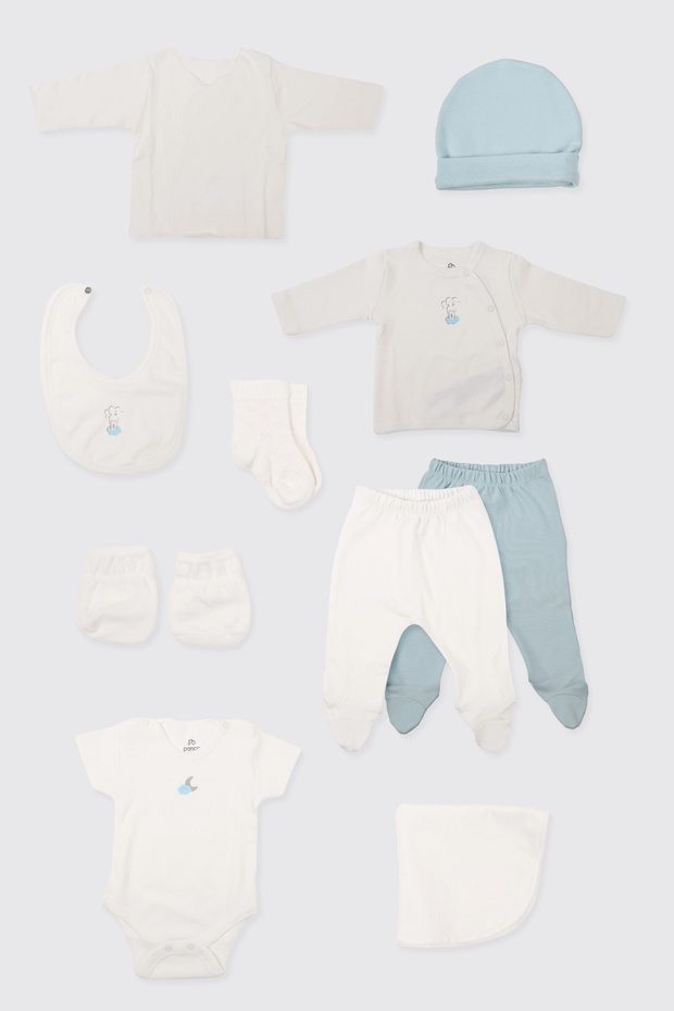 Newborn Blue Hospital Release Set of 10