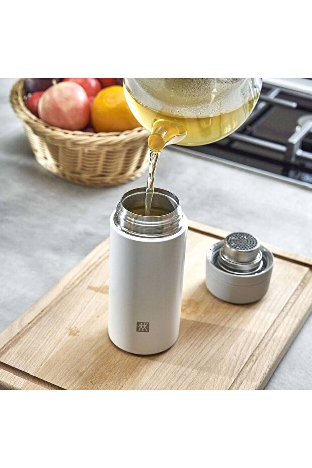 Süzgeçli Termos 420 ml Beyaz - 7