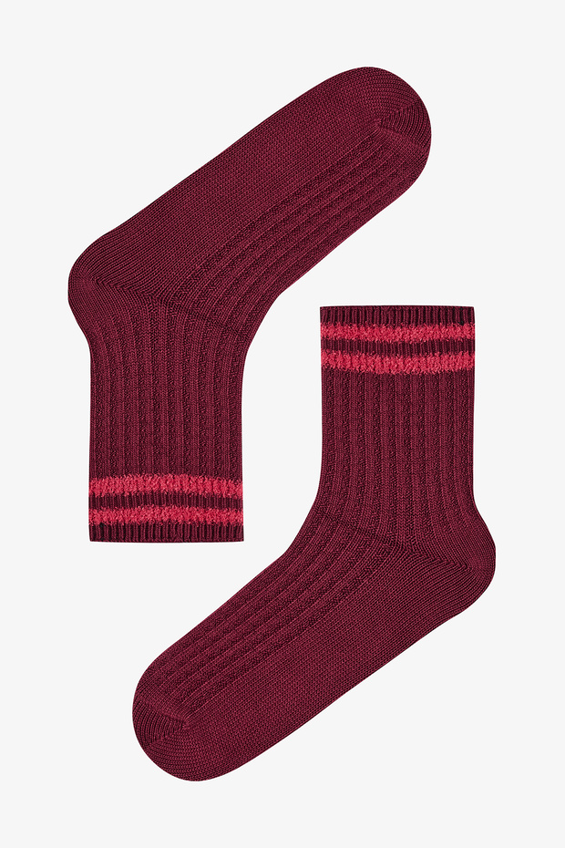 Plush Ribbed Thick Socks - 1