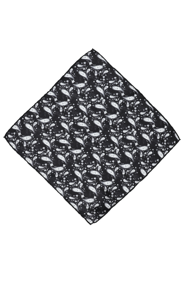 Desenli İpek Mendil - 1