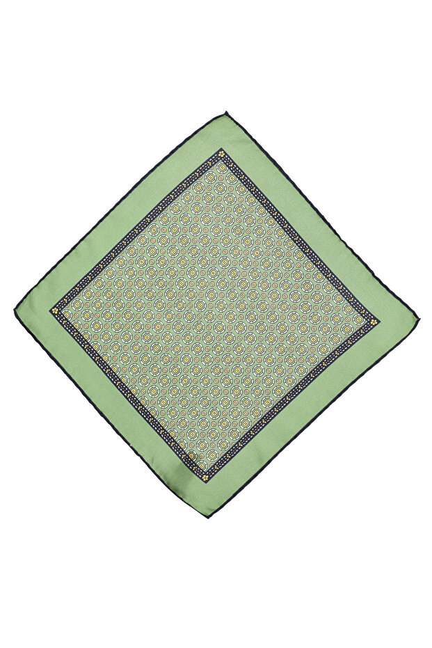 Patterned Silk Handkerchief - 1