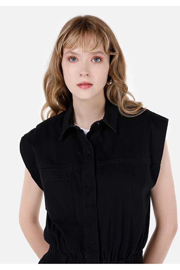 Siyah Kadın Tulum - 4