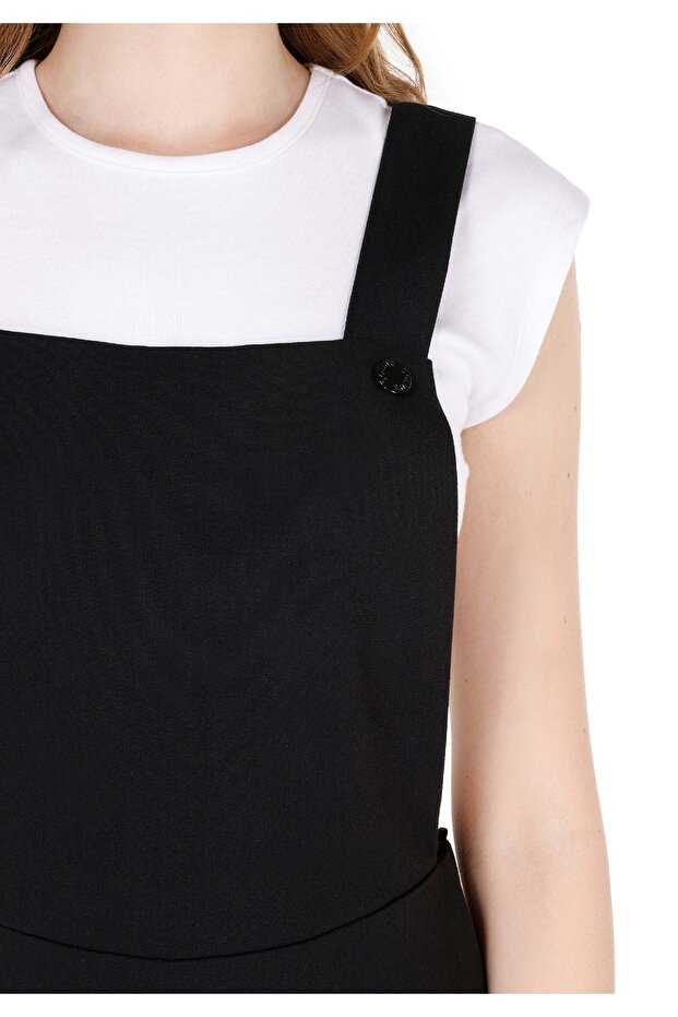 Regular Fit Kadın Siyah Elbise - 5