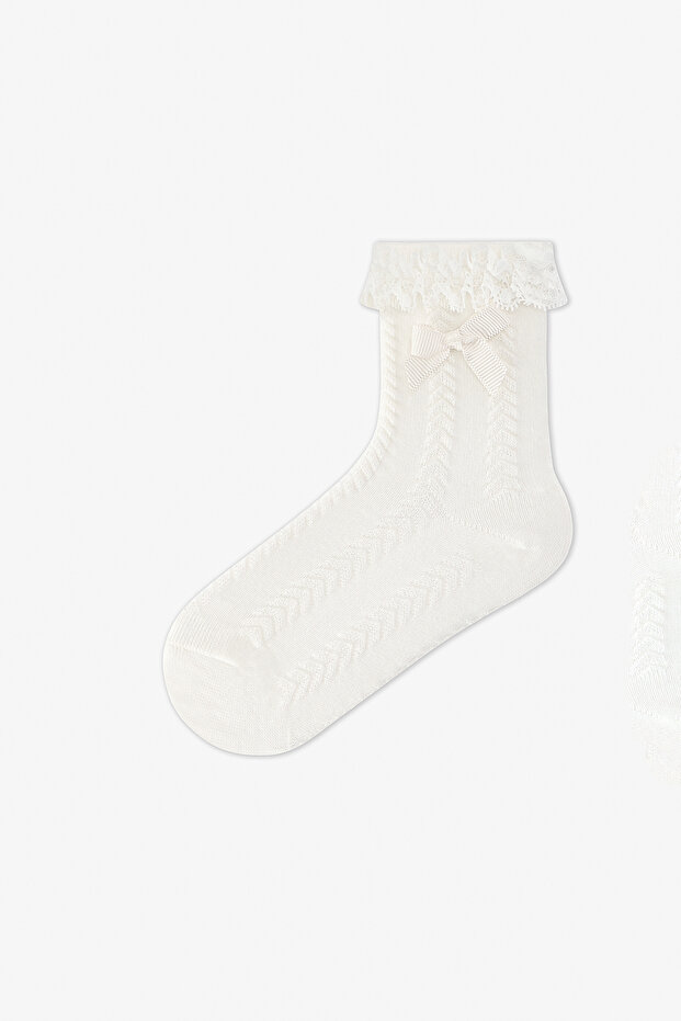 Дантелени чорапи за момиче - 2