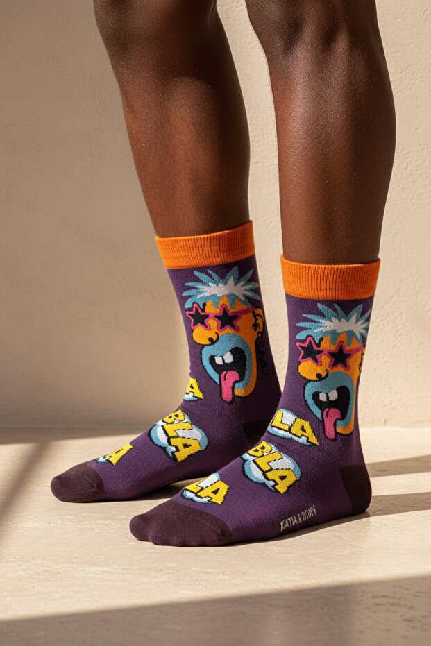 Unisex Pop Art Patterned Socks