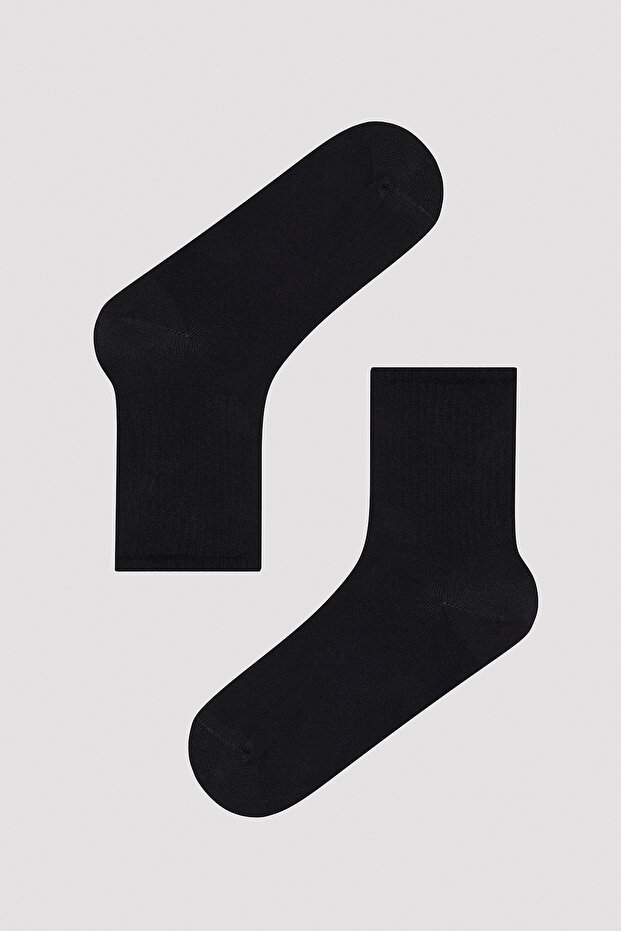 Basic Black 3-Piece Tennis Socket Socks - 2