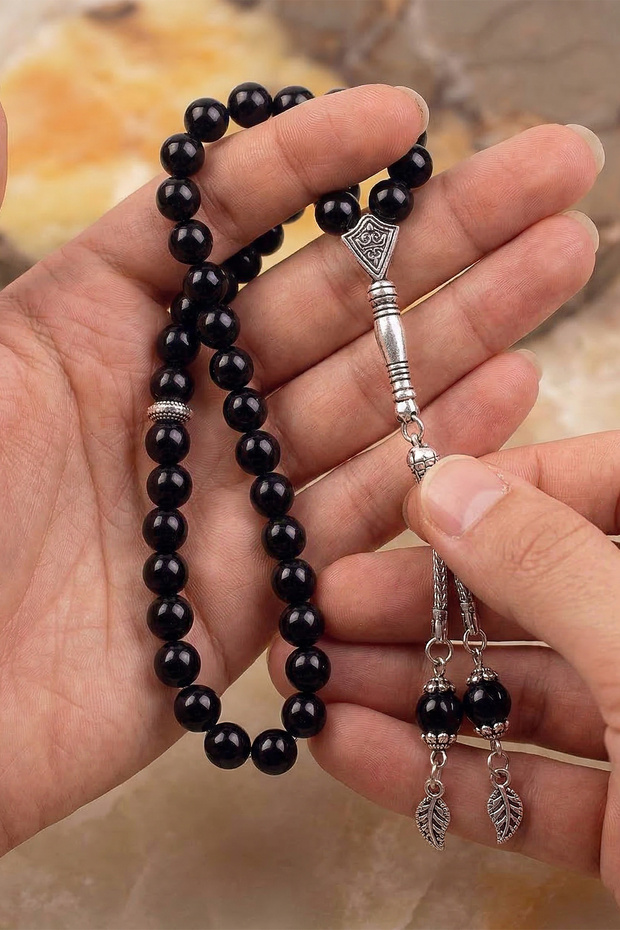 مسبحة حجر سبج (8 مم)
