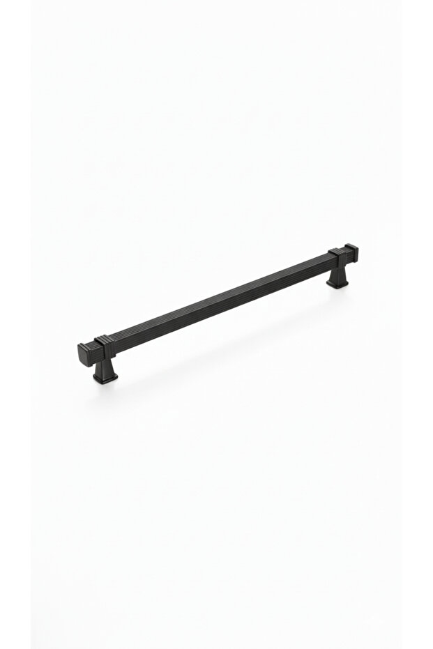 Square Black-Black Metal Handle 192mm (19.2cm) Furniture Handle, Cabinet Handle, Kitchen Cabinet Handle, Drawer