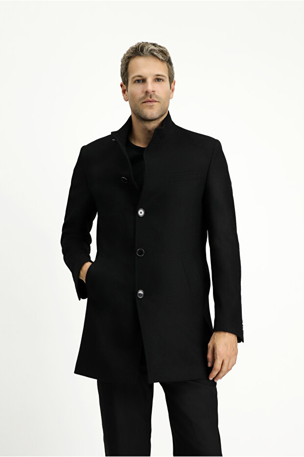 معطف كلاسيكي من الصوف - 1