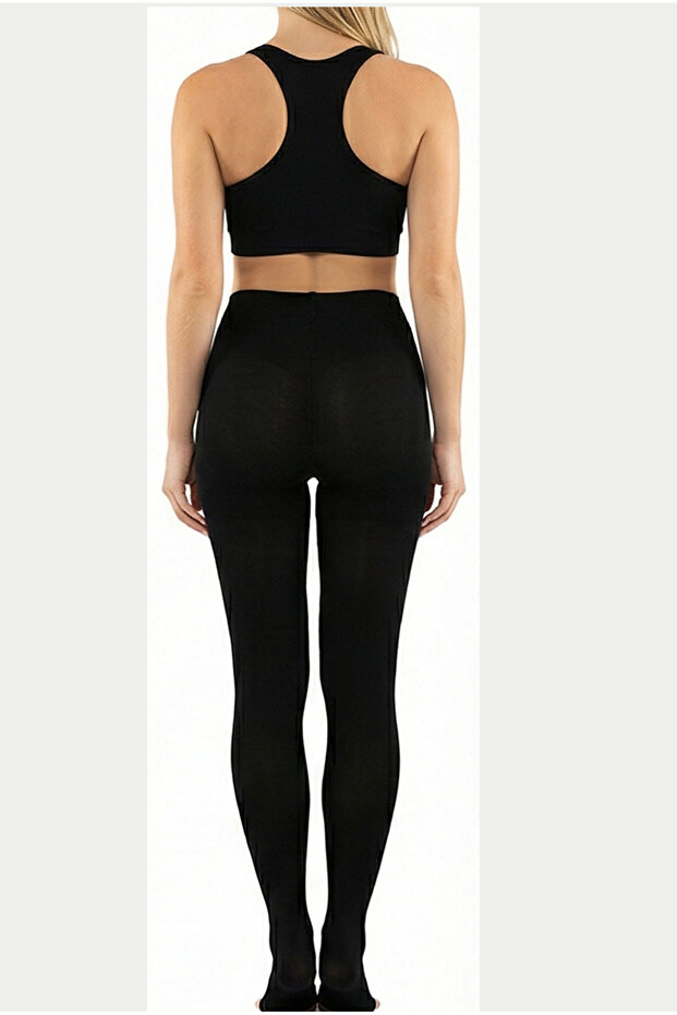 Vizor CCL2 KİLOTLU SİYAH ÇORABI (BURNU AÇIK) CODE 5304-A - 4