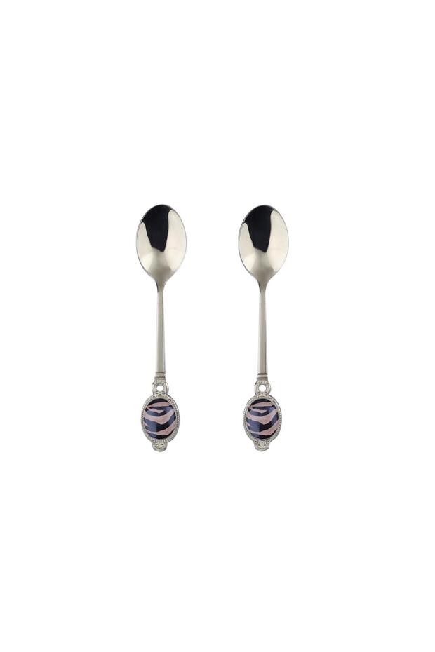 Juliet Stainless Steel Porcelain 6-Piece Teaspoon Set