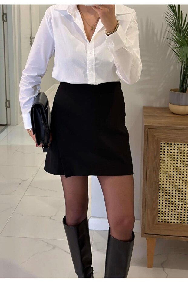 Kumaş Şort Etek - 1