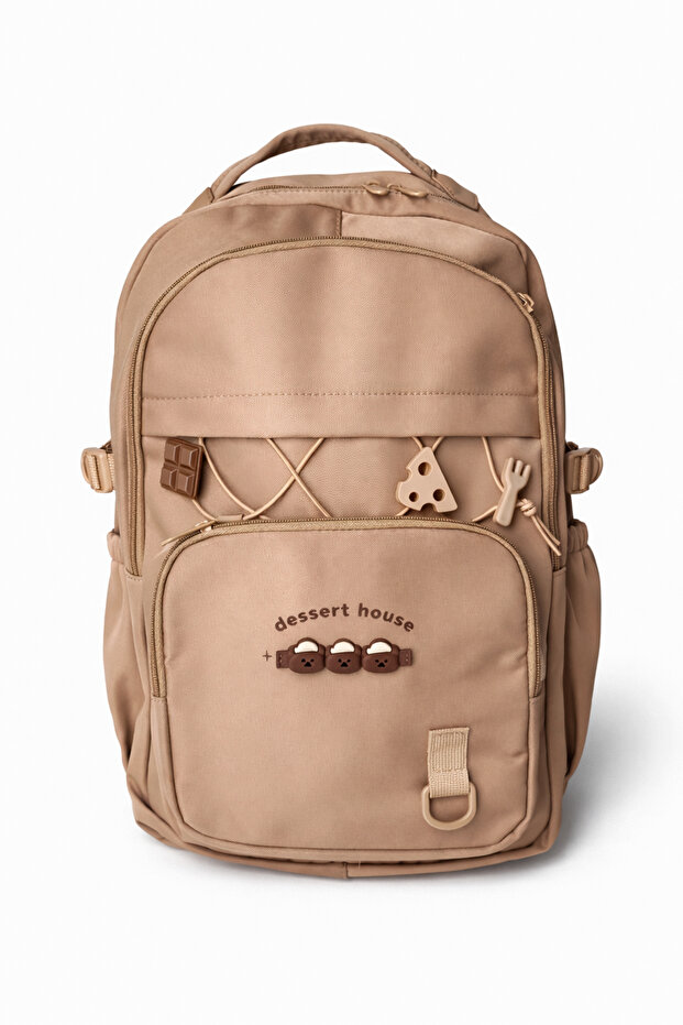 Stone 2 Compartment Pocket School Backpack - 1