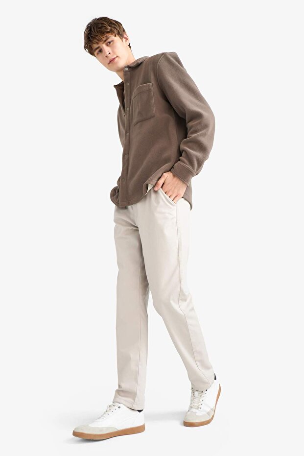Warm Jogger Fit Trousers with Pocket Detail F2043Ax25Wn