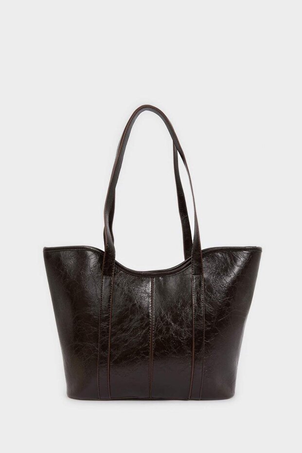 Women's Faux Leather Shoulder Bag H2859Axns