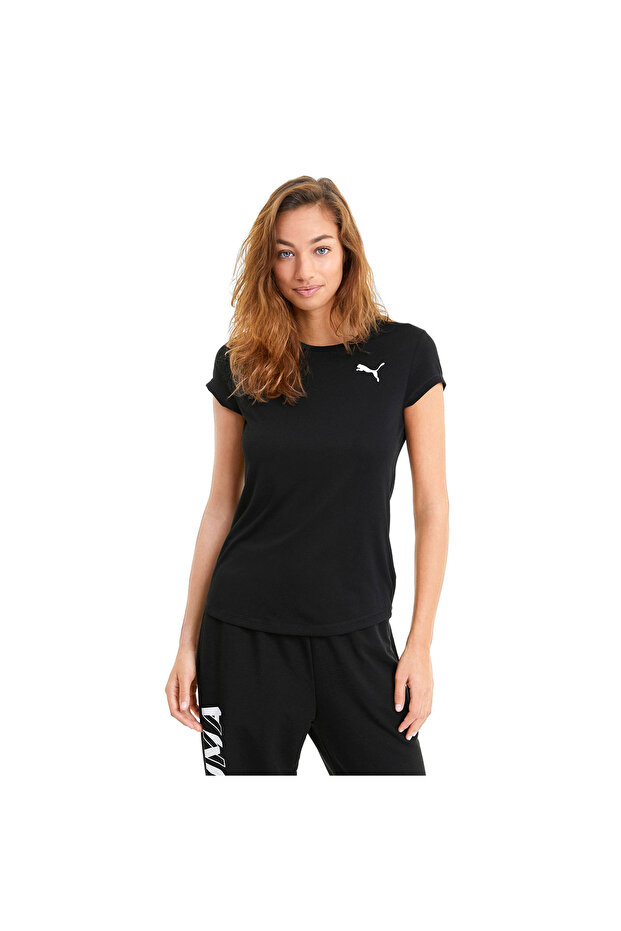 Active Tee Kadın Siyah Günlük Stil Tişört 58685701 - 1