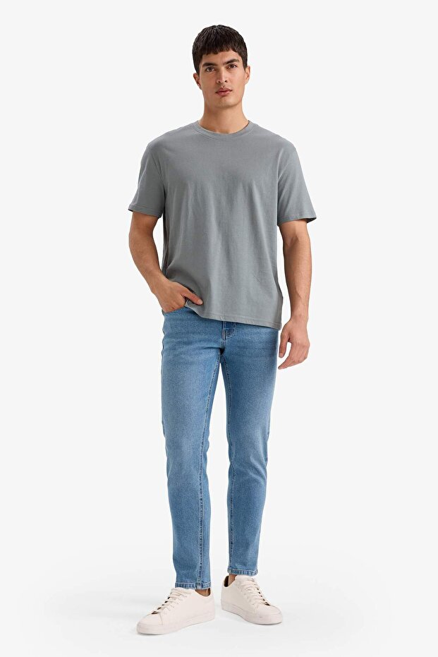 %100 Pamuk Basic Tişört V7699AZ26SP - 2