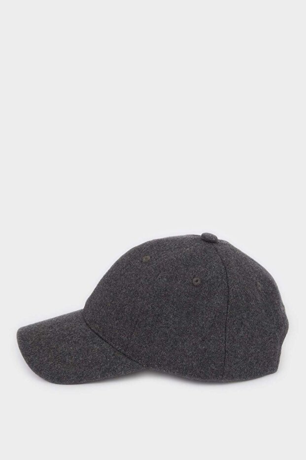 Men's Basic Flat Melton Cap Hat H1371Ax26Sm - 3