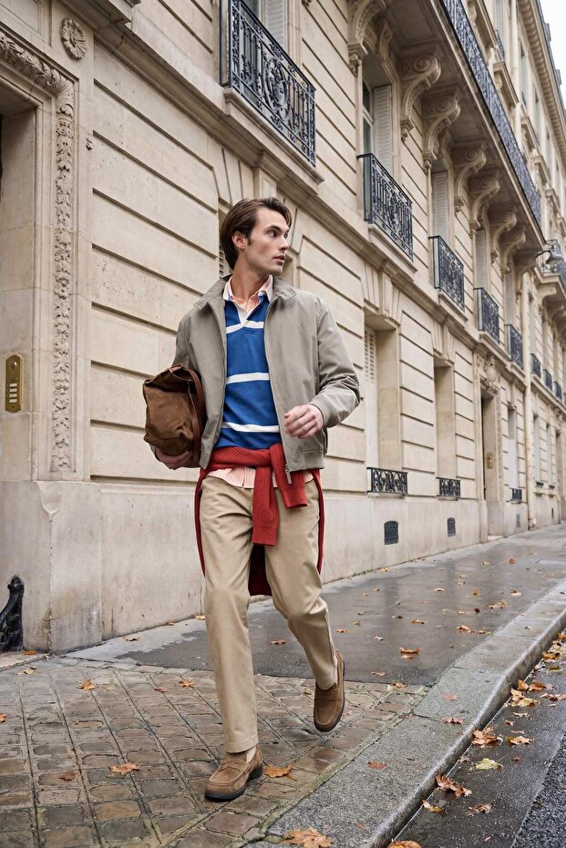 Regular Fit Cotton Smart-Casual Trousers F9224Ax26Sp