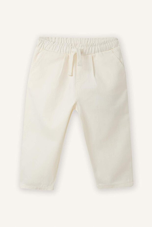 100% Cotton Gabardine Trousers for Baby Boy G9590A526Sp