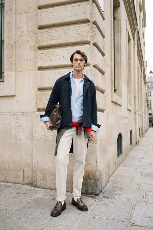 Regular Fit Cotton Smart-Casual Trousers F9224Ax26Sp