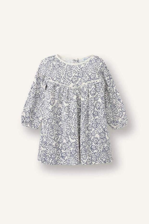 Patterned Muslin Dress Baby Girl G8210A526Sp
