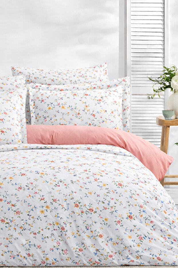Bed Sheet Set - Single Elastic Botanic Somon - 1